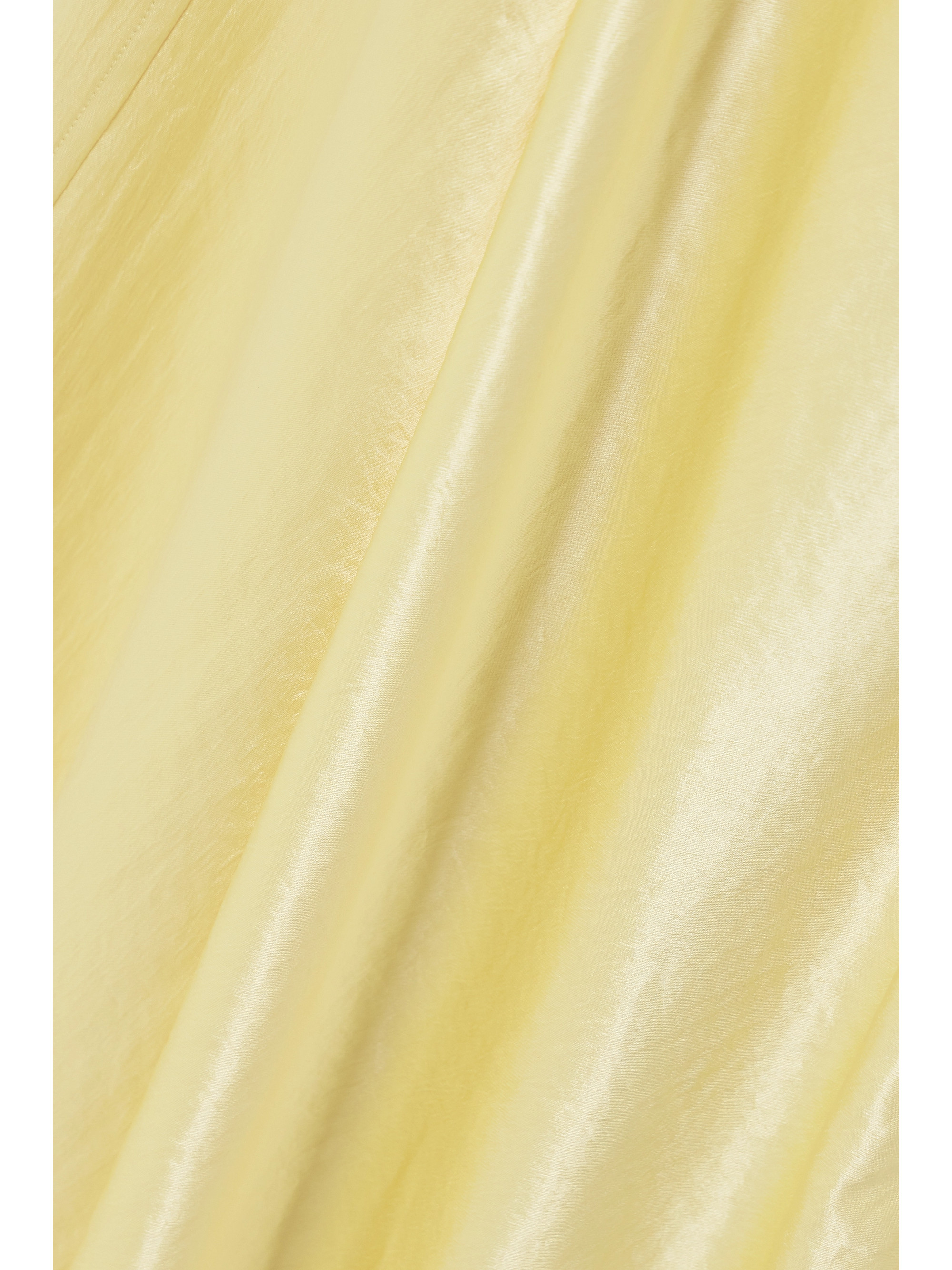 Abadia Yara paneled hammered-satin gown