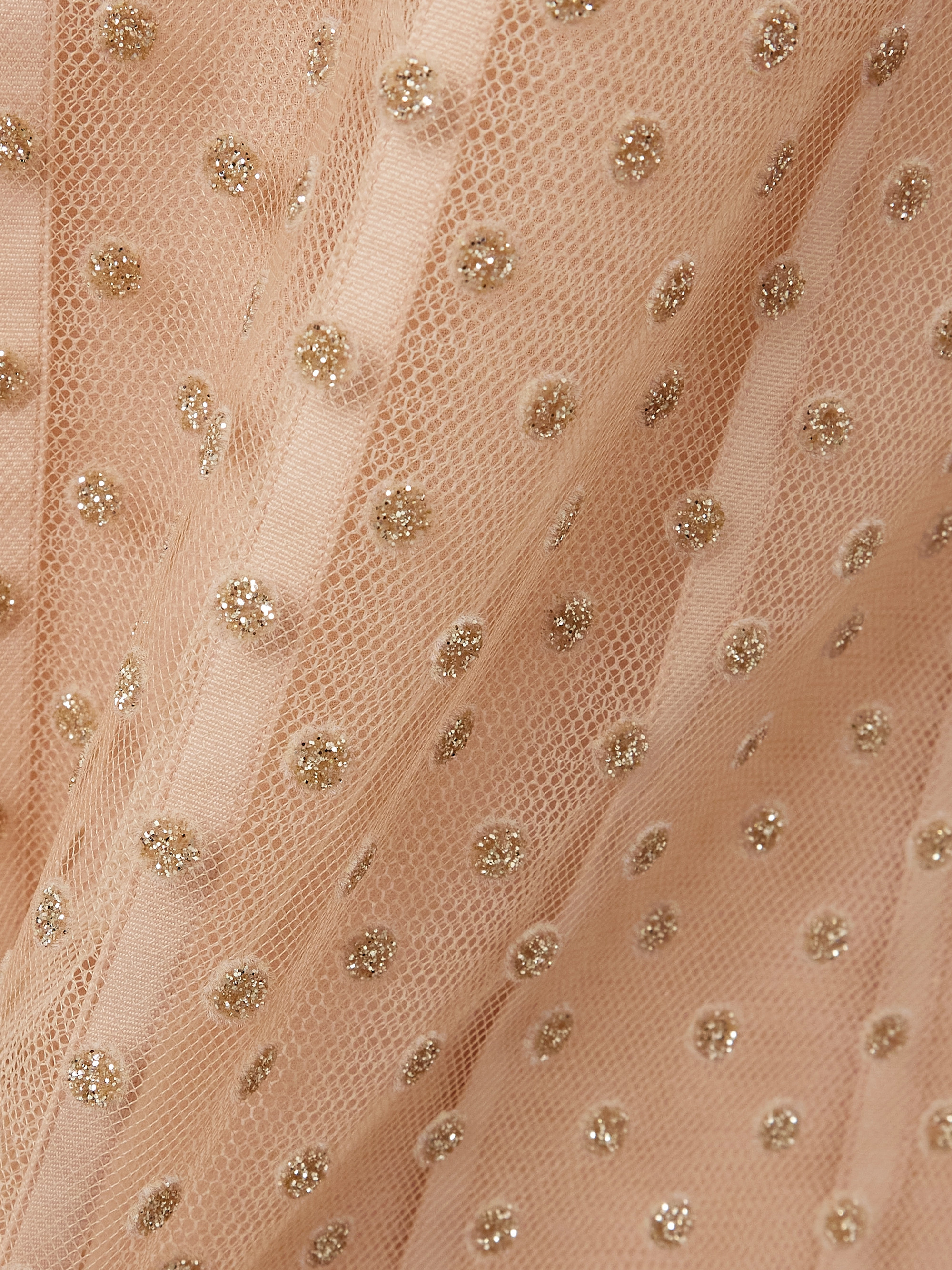 Sandra Mansour Euphoria glittered Swiss-dot tulle maxi dress thumbnail