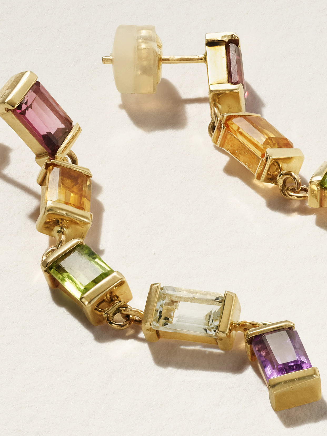 Melissa Joy Manning 14-karat Recycled Gold Multi-stone Earrings In Gold