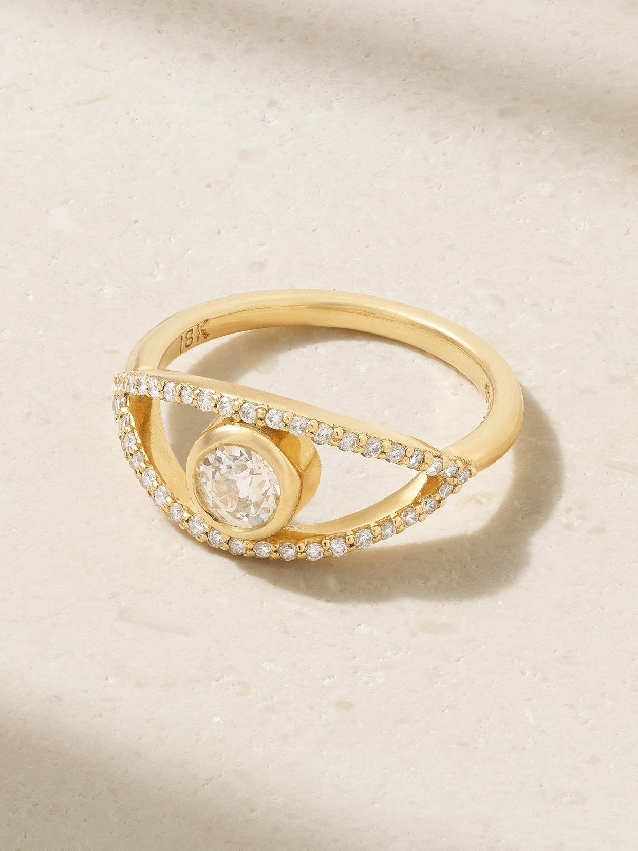 Melissa Joy Manning 18-karat Gold Diamond Ring