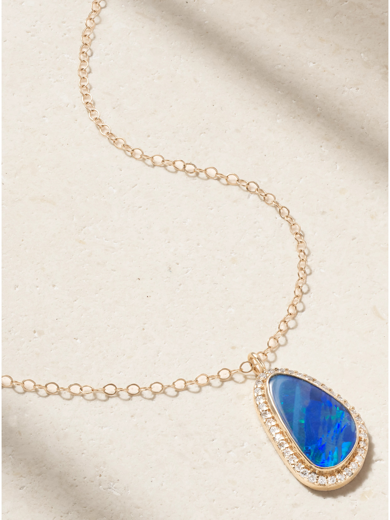 Melissa Joy Manning 14-karat , Opal And Diamond Necklace