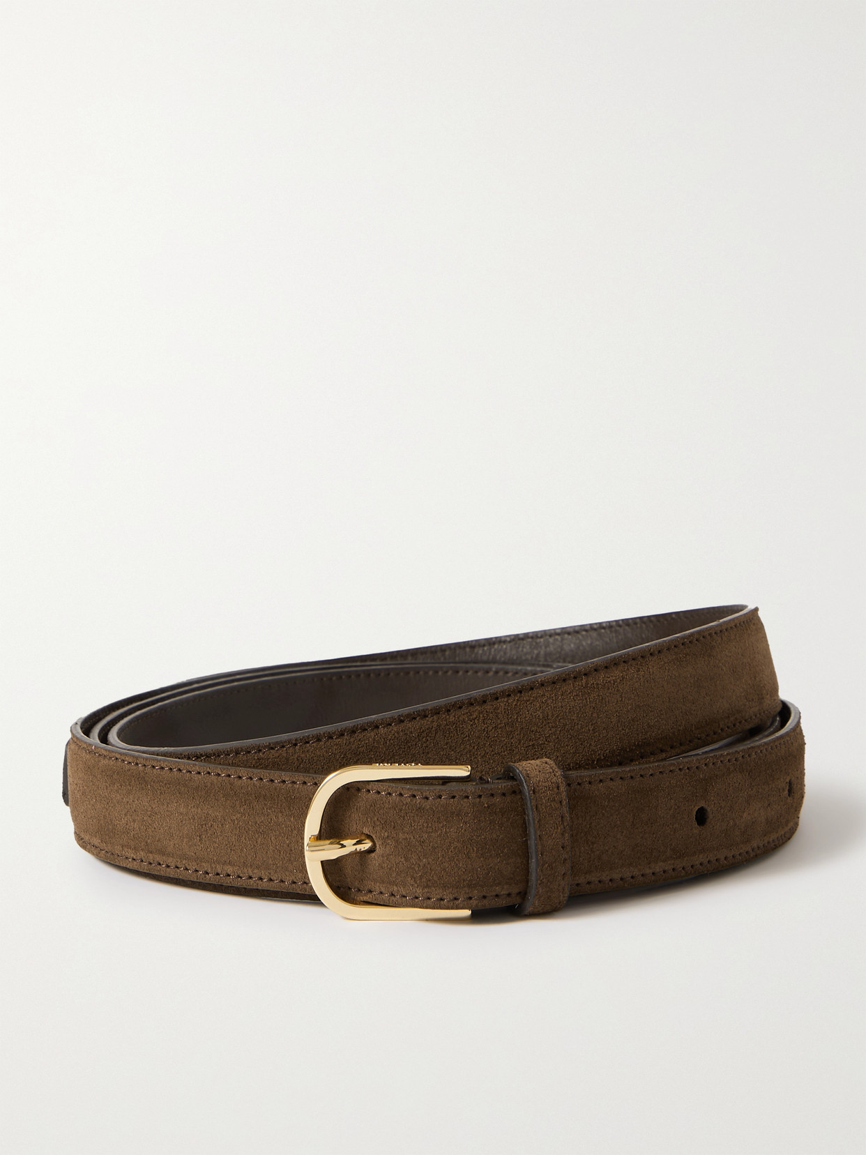 Totême Suede Belt In Brown