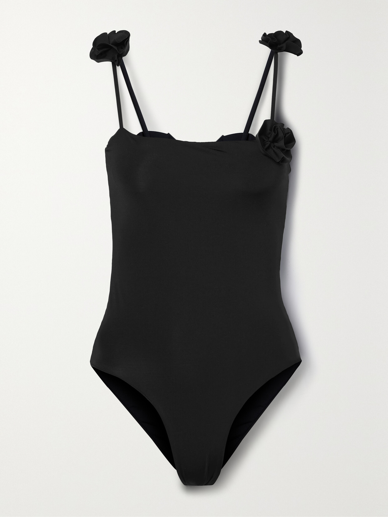 Maygel Coronel + Net Sustain Gimani Appliquéd Swimsuit In Black