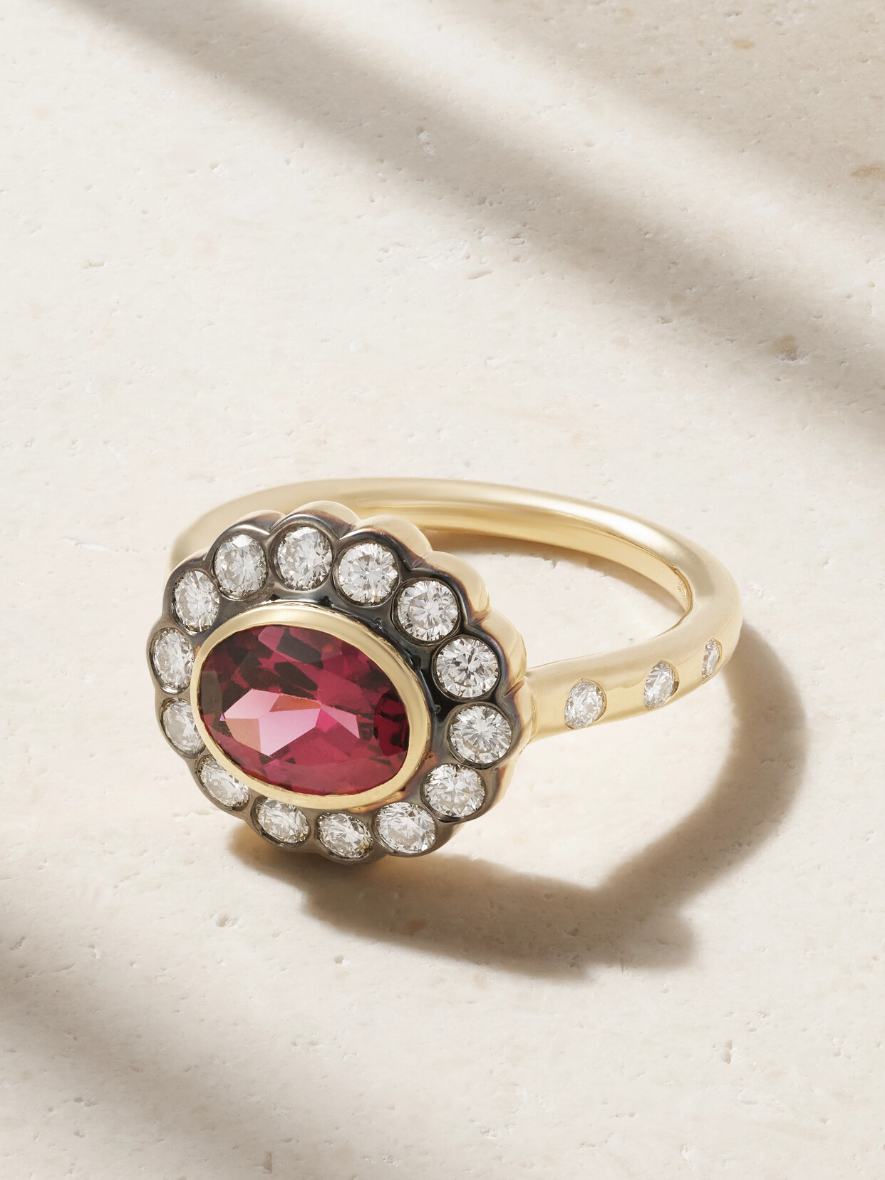 Marlo Laz Lexi 14-karat Gold, Rhodolite And Diamond Ring