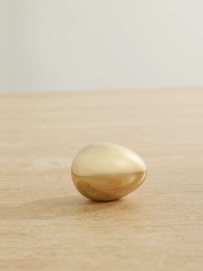 Fourth Street Egg Gold-tone Paperweight