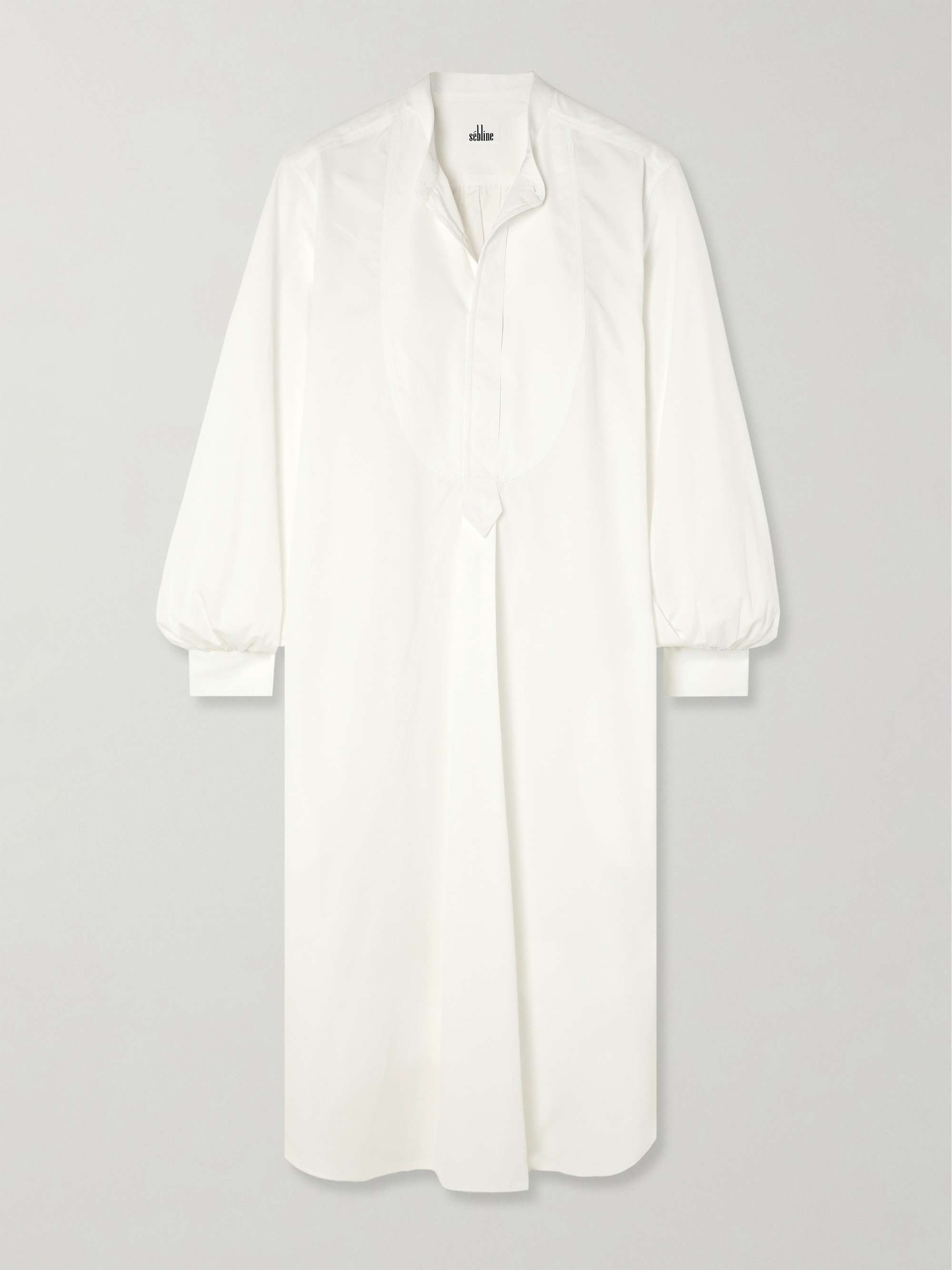 SÉBLINE Painter's Smock cottonpoplin midi shirt dress NETAPORTER