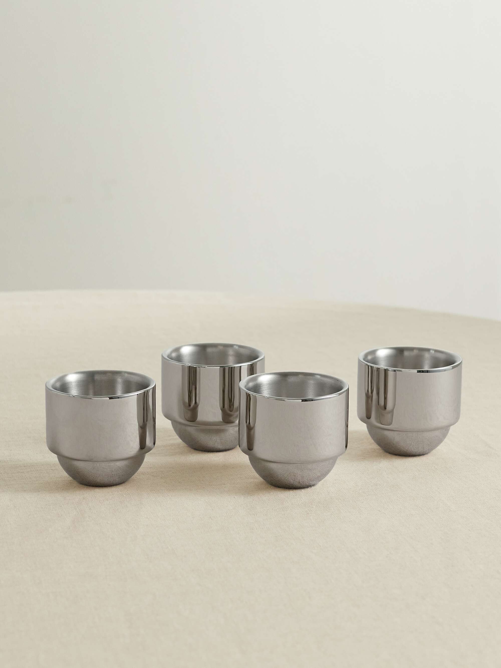 TOM DIXON Brew set of four stainless steel espresso cups NETAPORTER