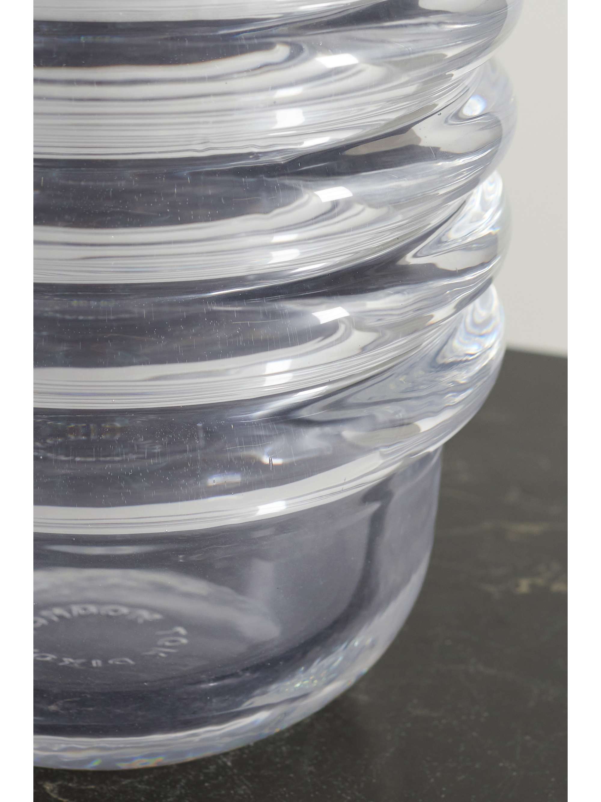 TOM DIXON Press large fluted glass vase NETAPORTER