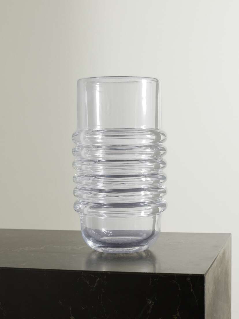 Tom Dixon Press Large Fluted Glass Vase