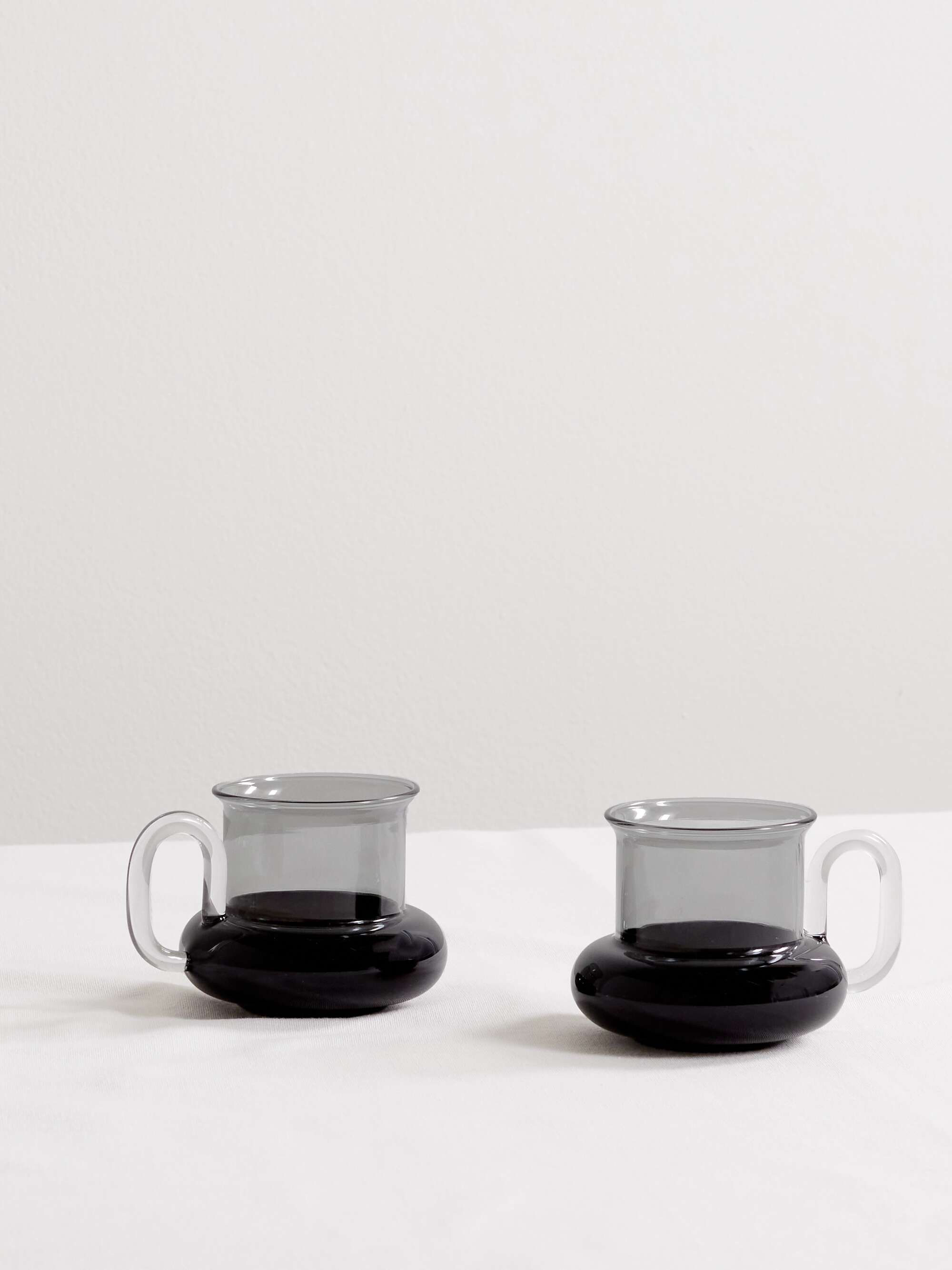 TOM DIXON Bump set of two glass tea cups
