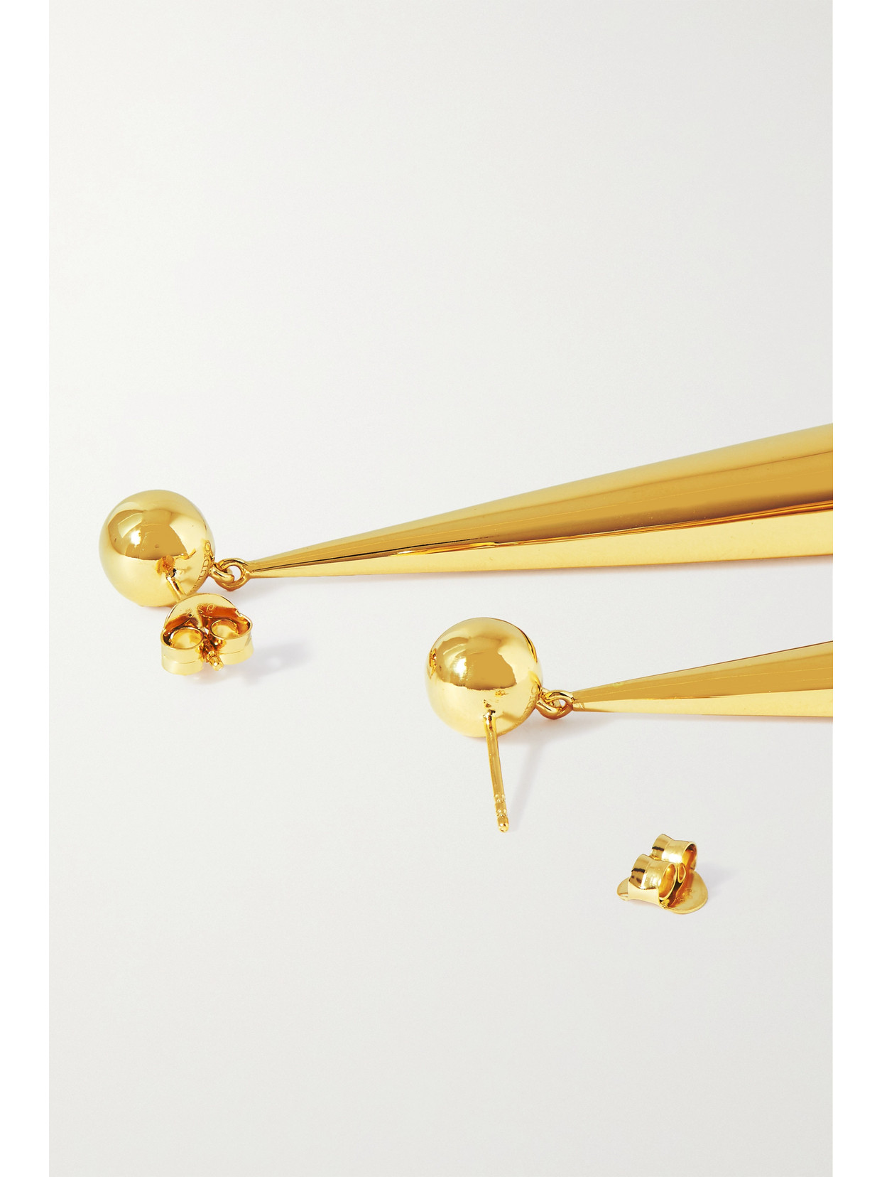 Lie Studio The Louise Gold-plated Earrings In Gold