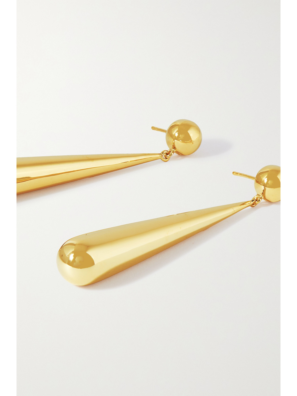 Lie Studio The Louise Gold-plated Earrings In Gold