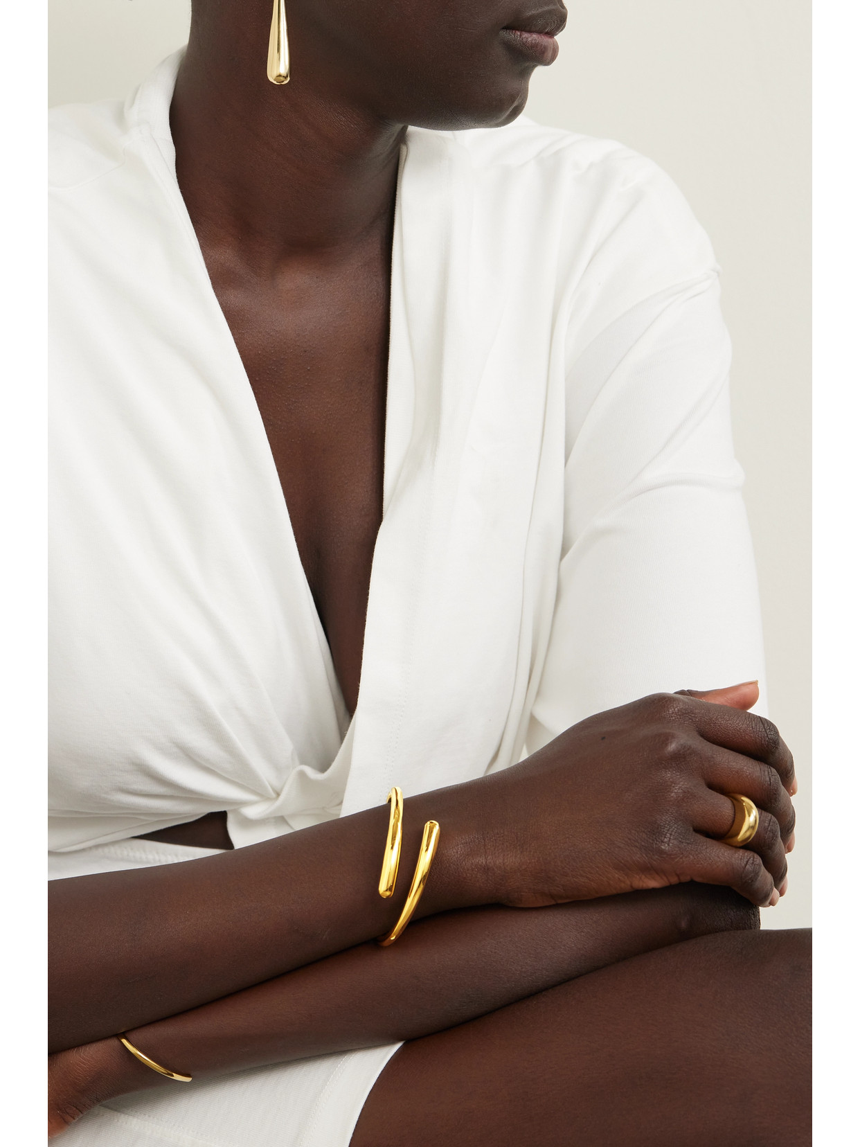 Lie Studio The Olga Gold-plated Bracelet In Gold
