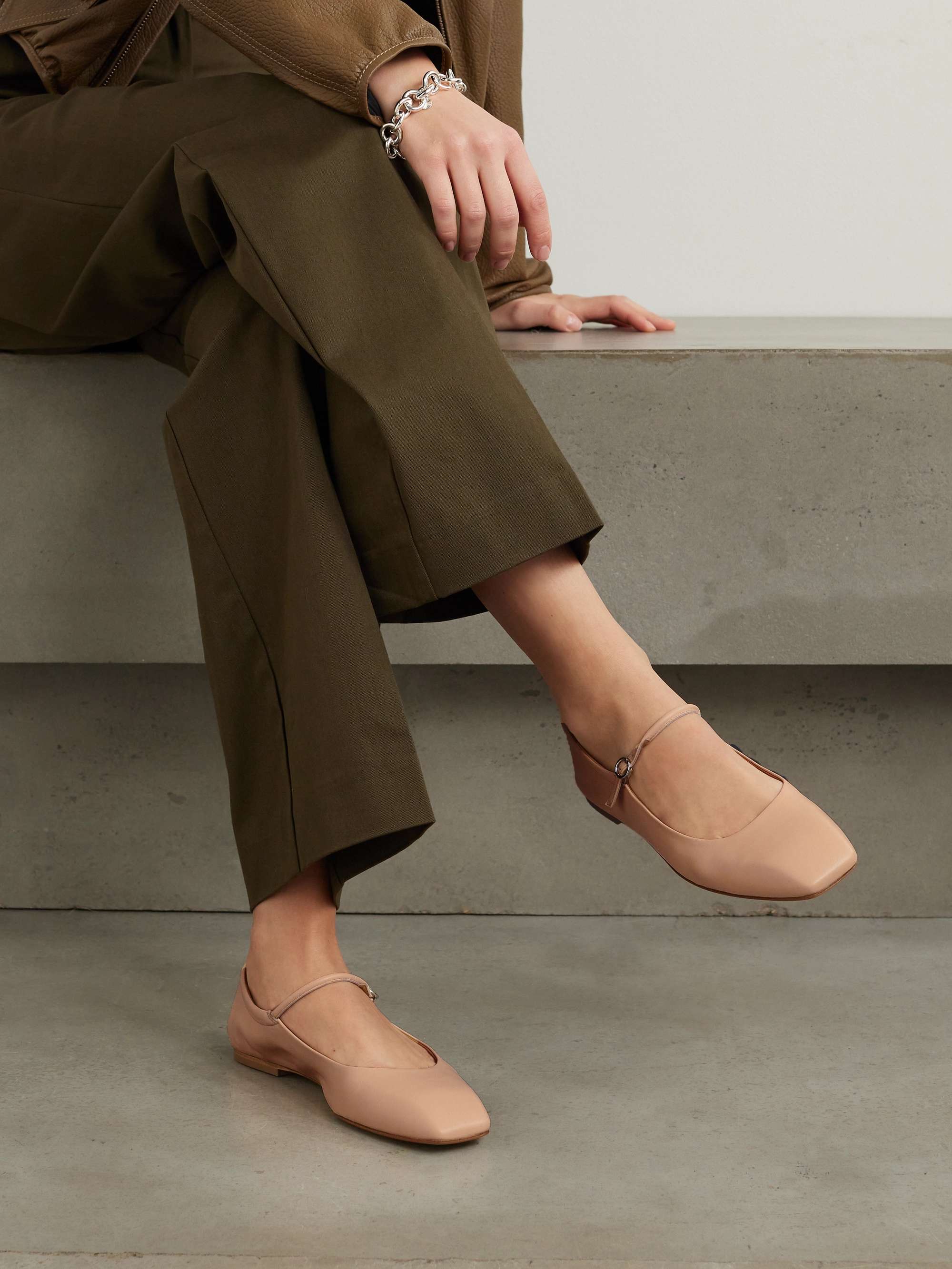 AEYDE Uma leather Mary Jane ballet flats