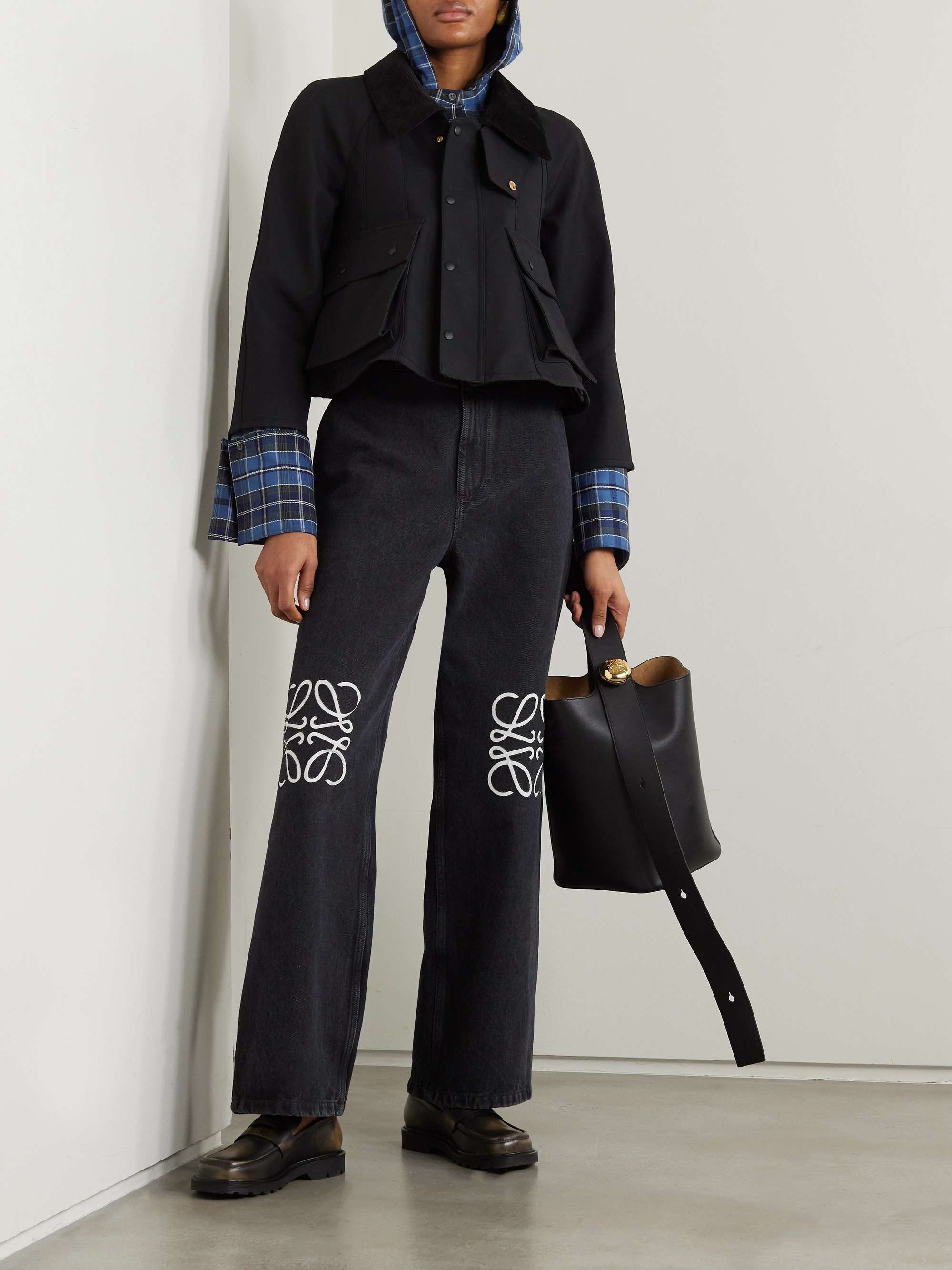 Loewe cropped denim sales jacket