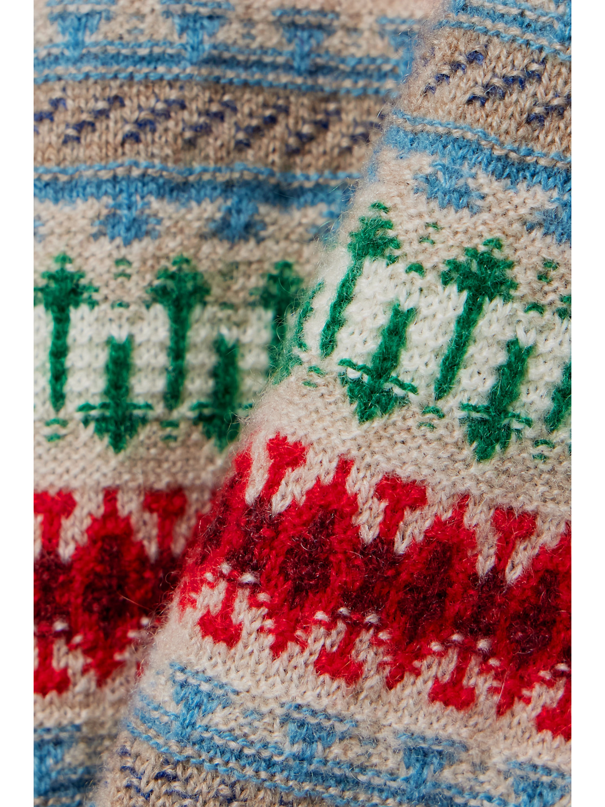 Shop Loro Piana Holiday Noel Fair Isle Cashmere-jacquard Turtleneck Sweater In Multi