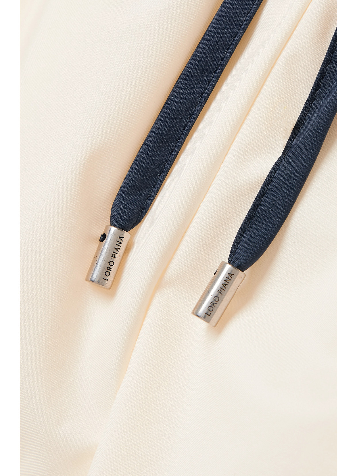 Loro Piana Keelan Two-tone Padded Twill Track Pants In Off-white