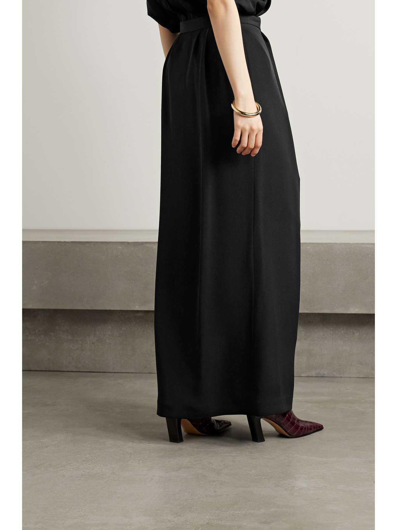 Long Wrap Skirt in Palladio Garden main image 1