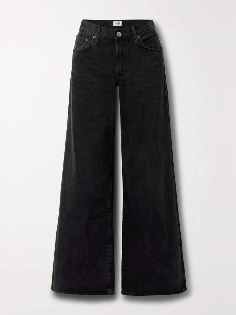 AGOLDE + Net Sustain Clara Baggy Low-rise Flared Organic Jeans