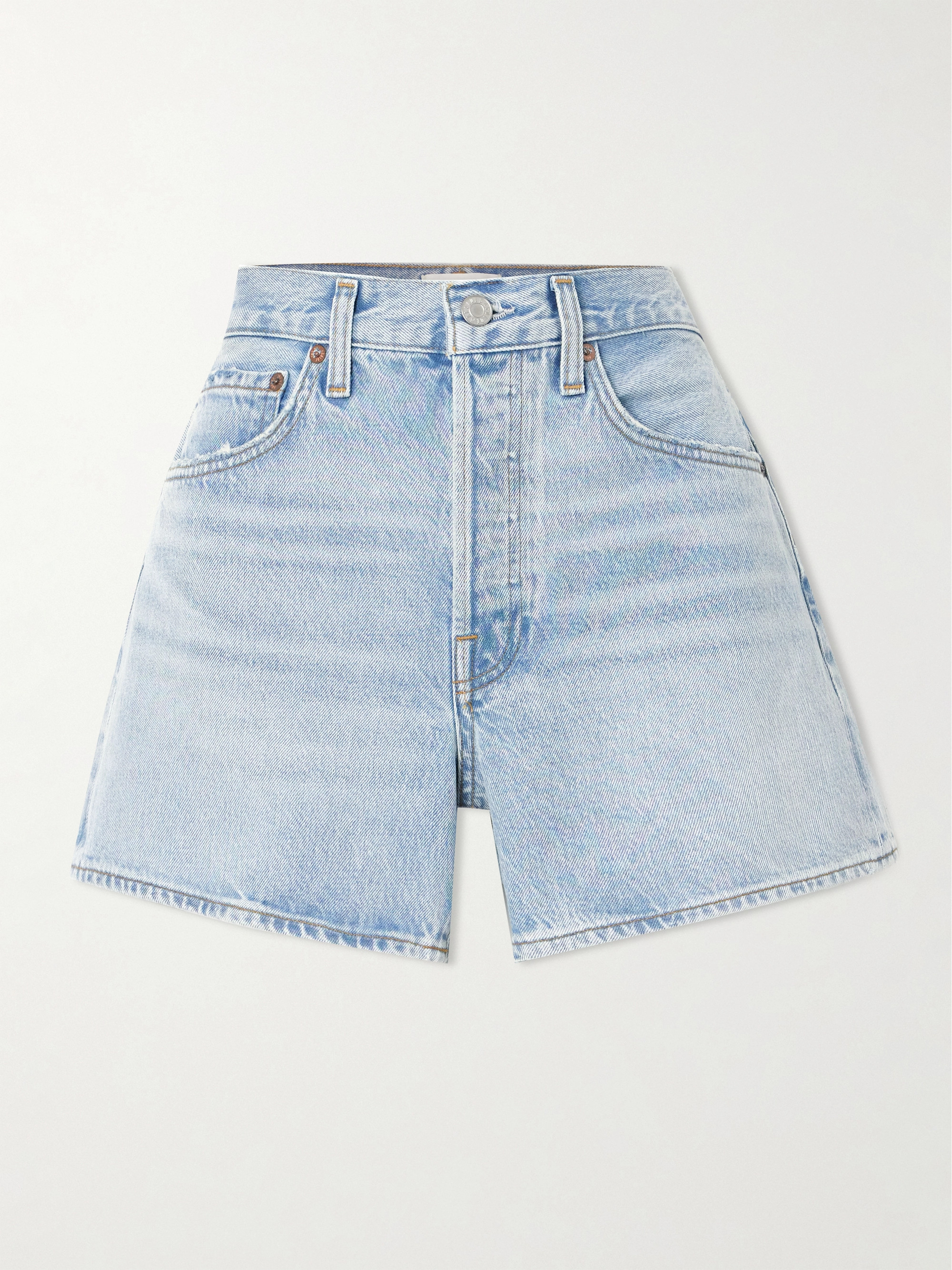 Agolde Parker Long Clean denim shorts thumbnail