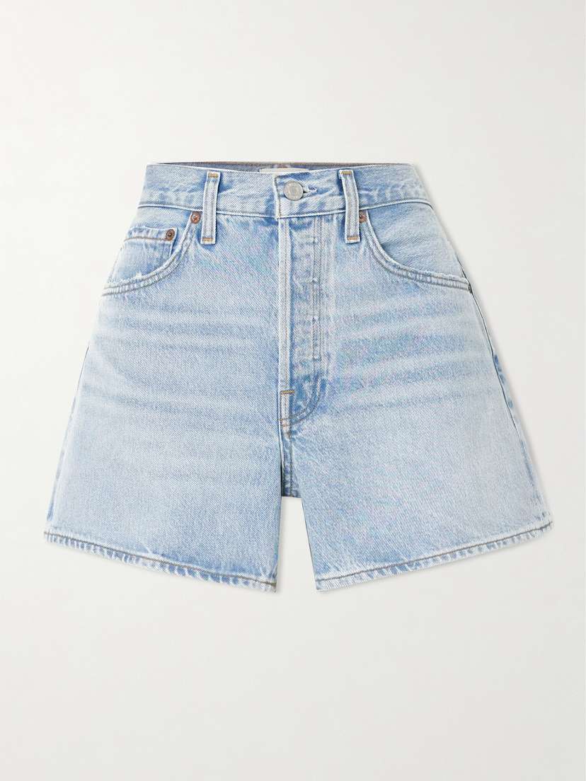 AGOLDE Parker Long Clean Denim Shorts