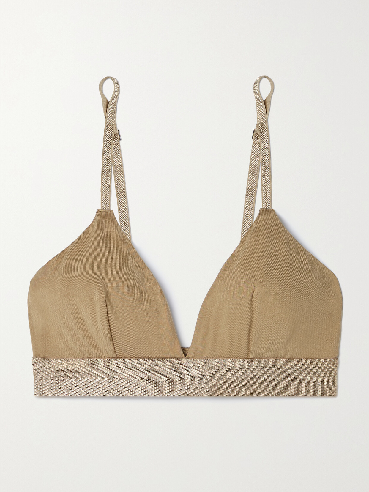 CDLP - Stretch-tencel™ Lyocell Soft-cup Triangle Bra - Green