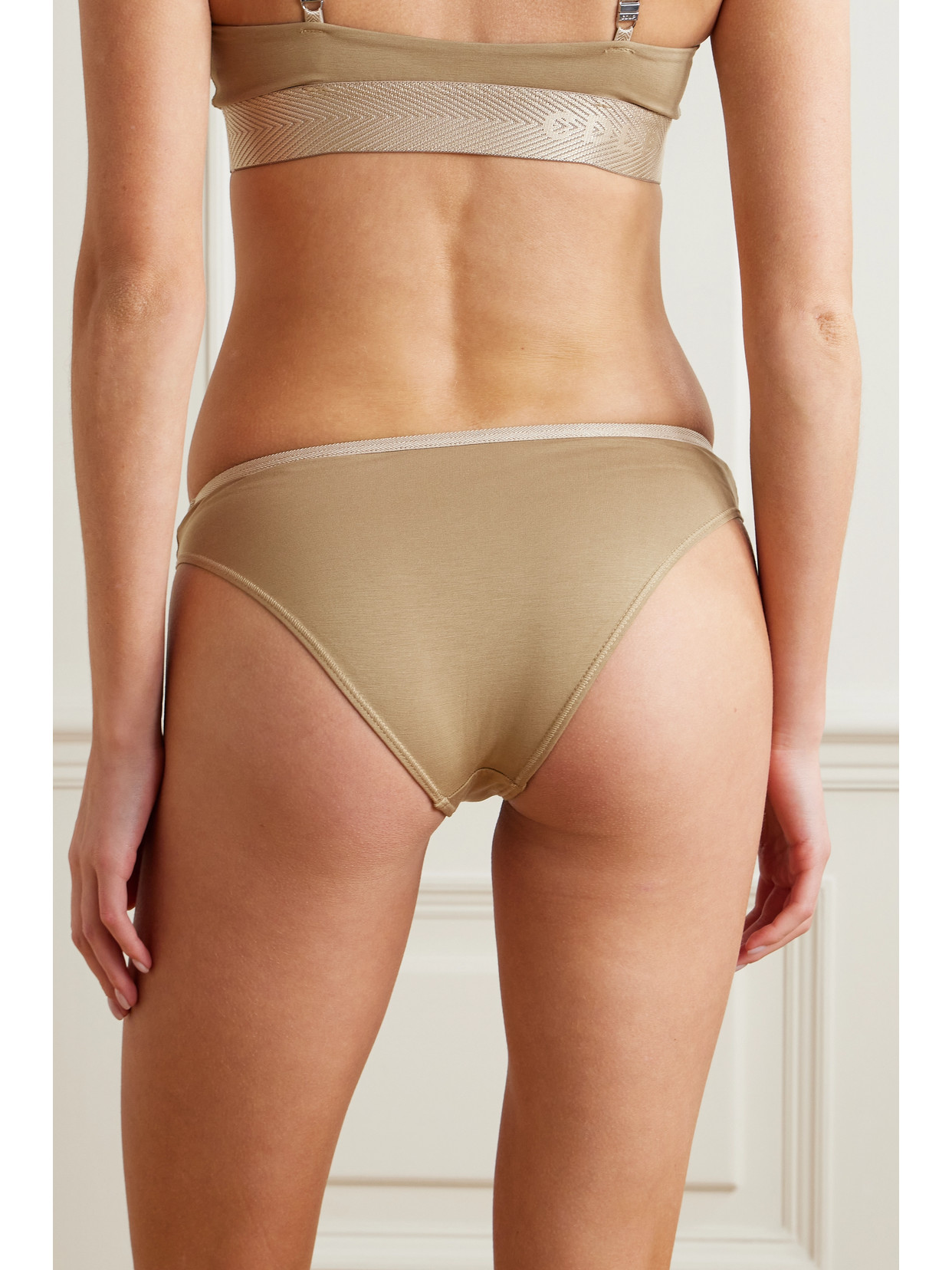 Shop Cdlp + Net Sustain Set Of Three Stretch-tencel™ Lyocell Briefs In Multi