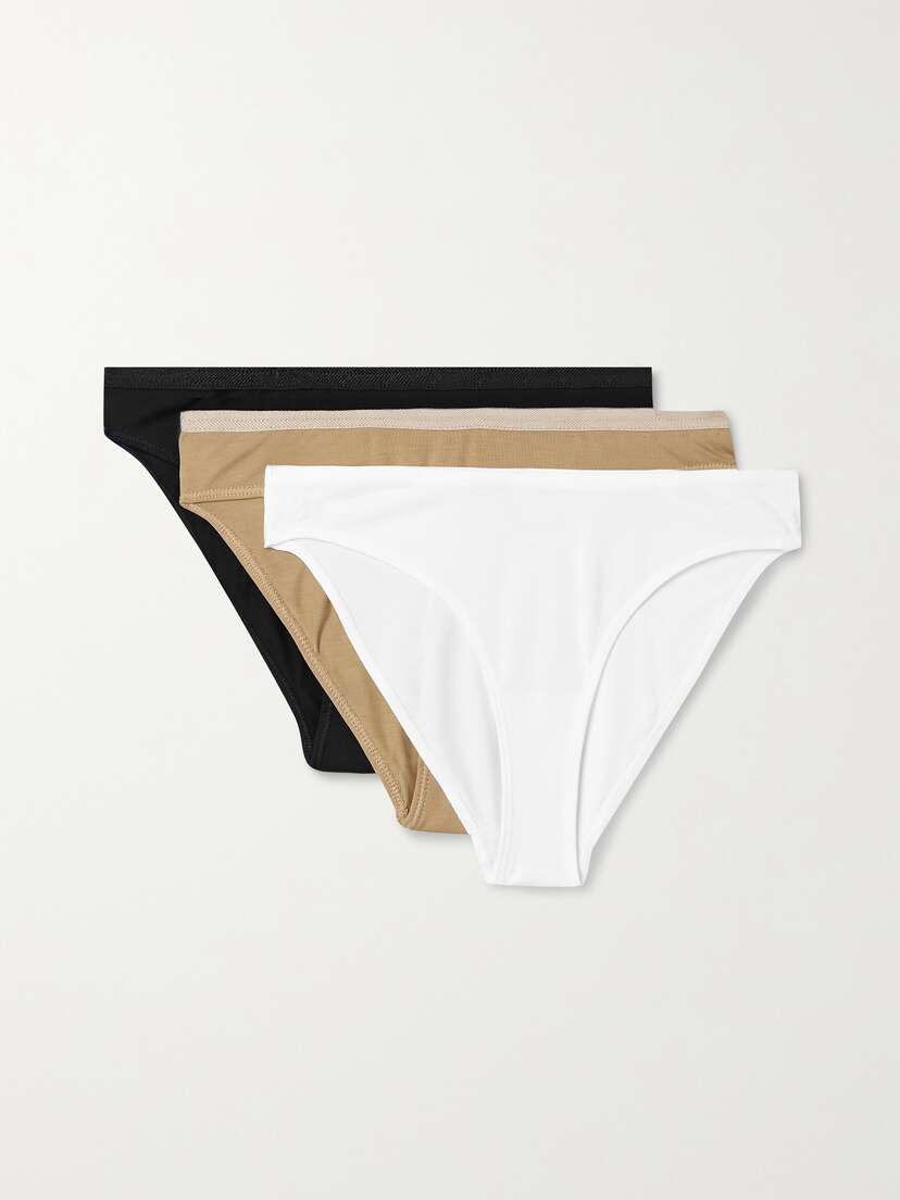 CDLP + Net Sustain Set Of Three Stretch-tencel™ Lyocell Briefs