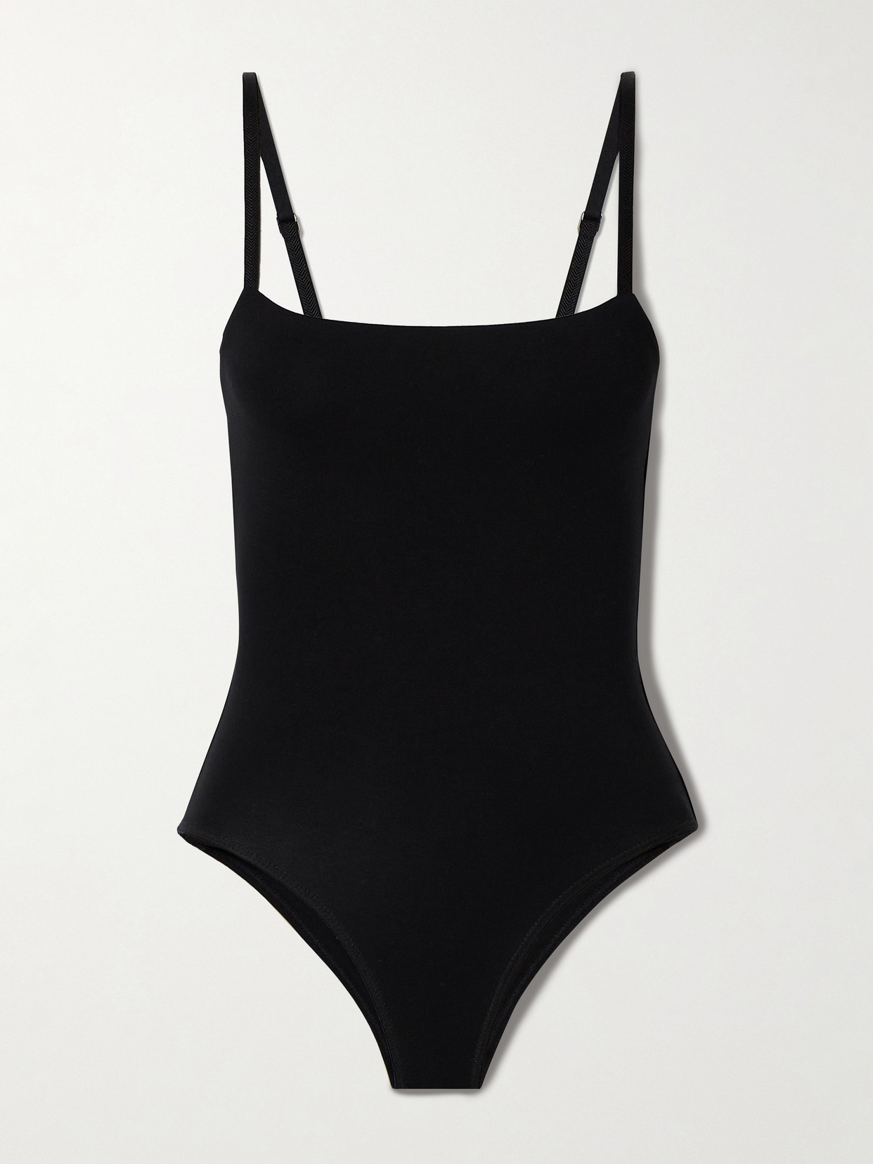 Cdlp Black Straight Neck Bodysuit