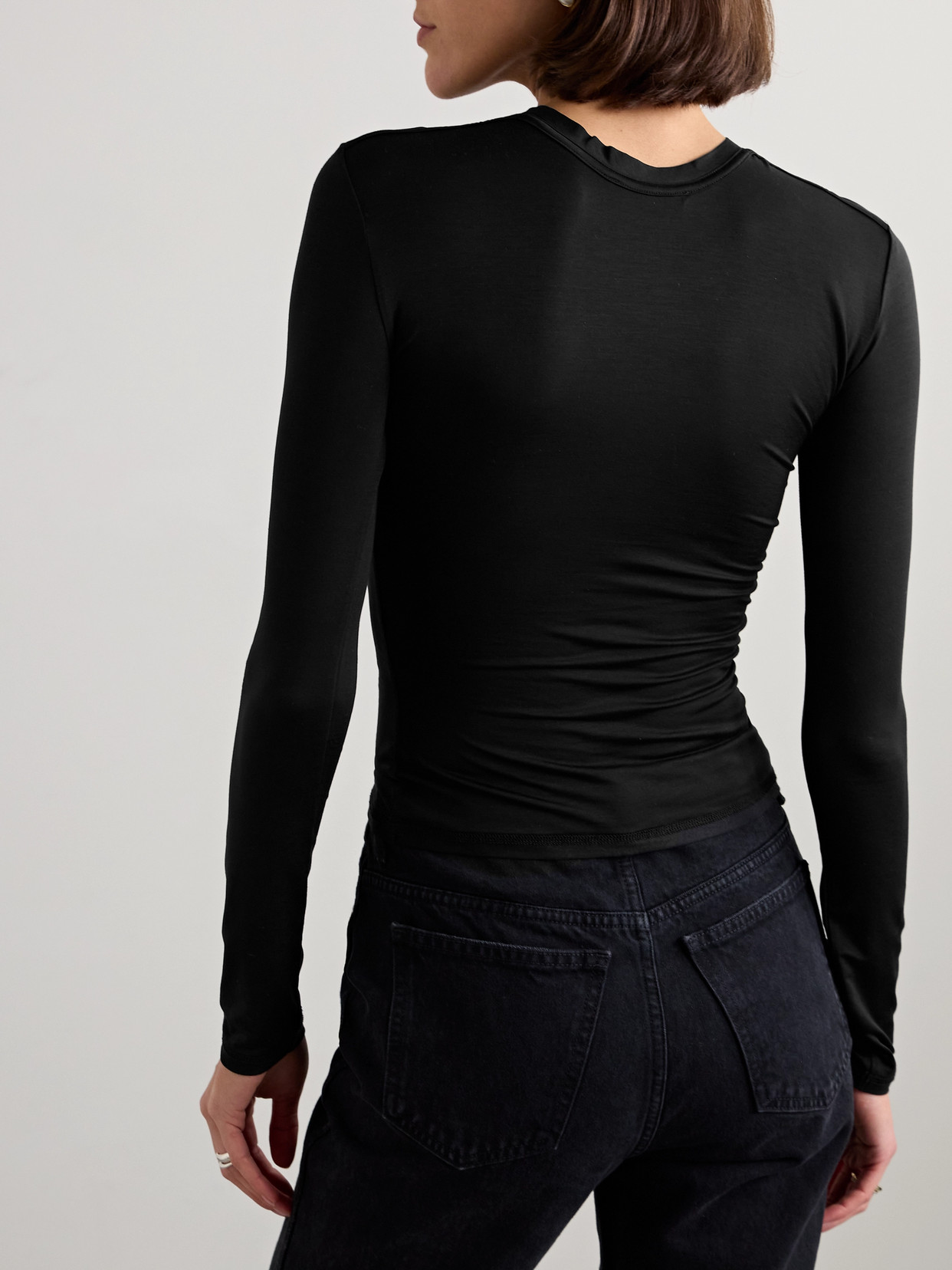 Cdlp Lyocell-blend T-shirt In Black