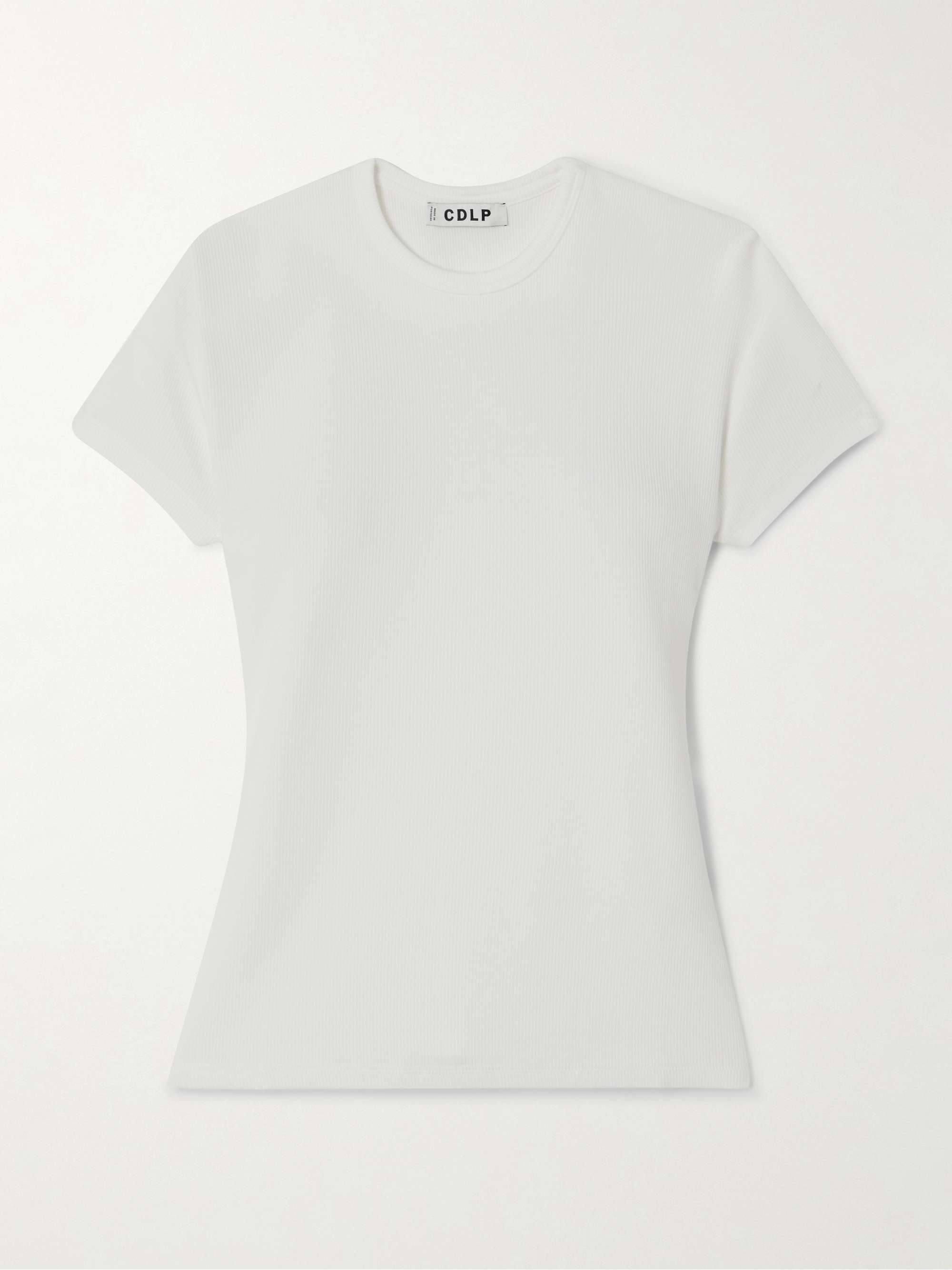 CDLP Ribbed stretch Lyocell and cotton-blend T-shirt | NET-A