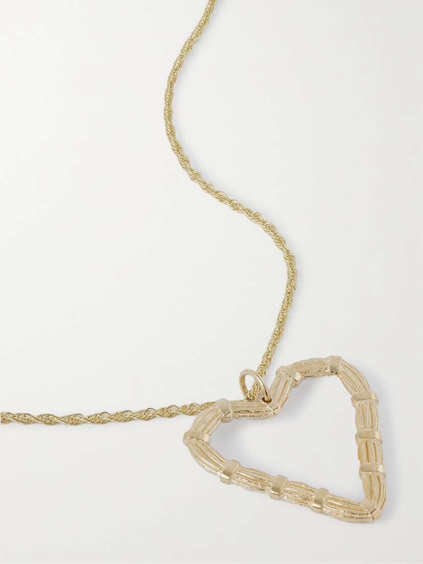 Bleue Burnham + Net Sustain Heart Willow Recycled 9-karat Gold Necklace