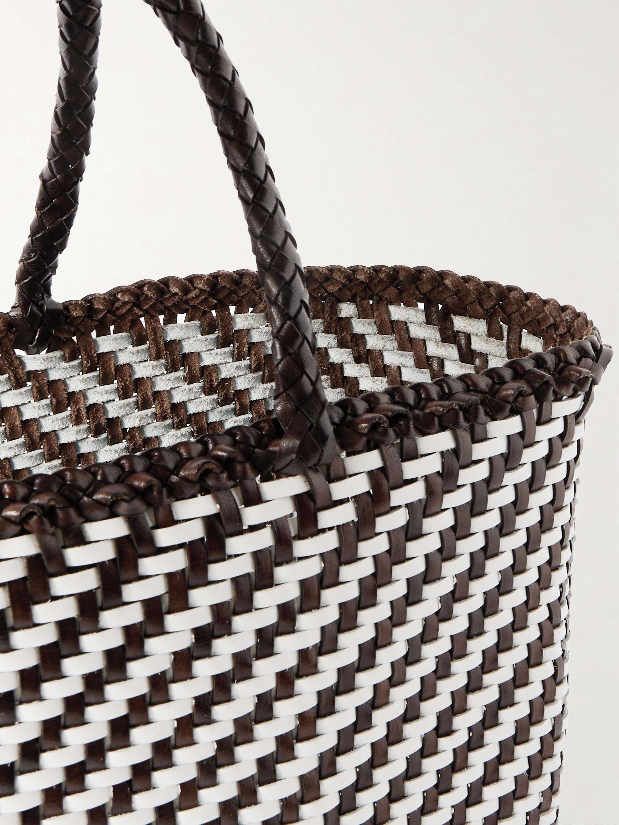 DRAGON DIFFUSION Basket big woven leather tote