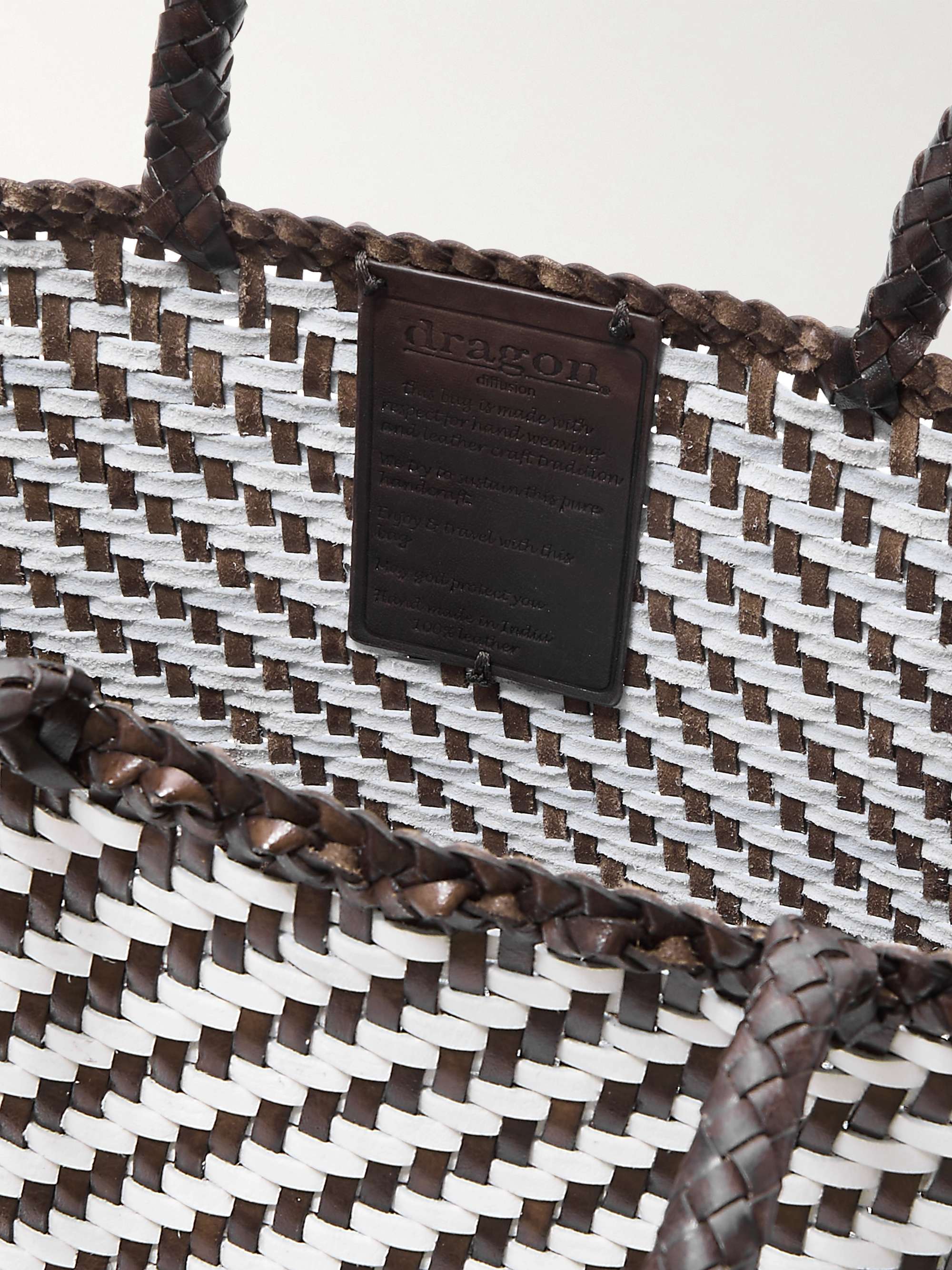 DRAGON DIFFUSION Basket big woven leather tote