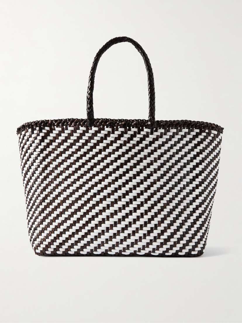 Dragon Diffusion Basket Big Woven Leather Tote