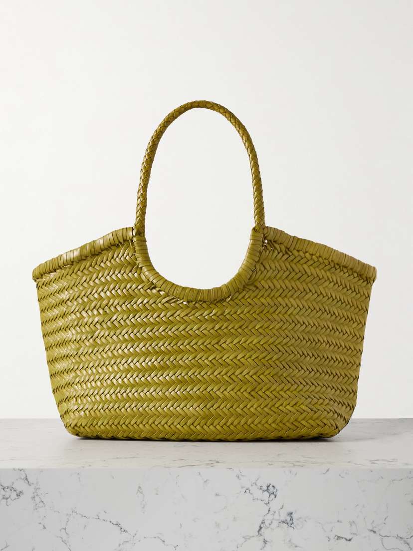 Dragon Diffusion Nantucket Large Woven Leather Tote