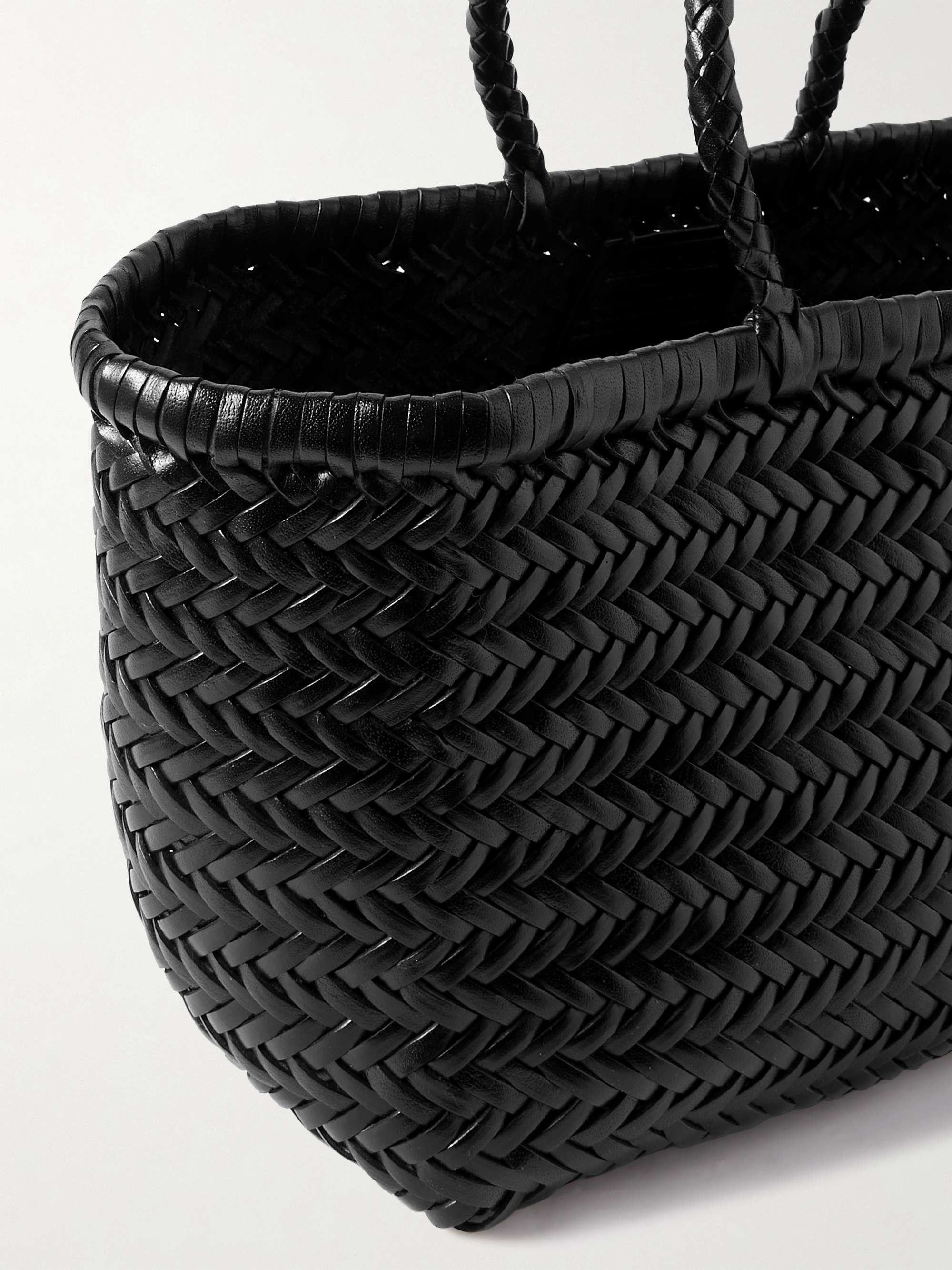 DRAGON DIFFUSION Bamboo Triple Jump 編み込みレザー スモール トートバッグ