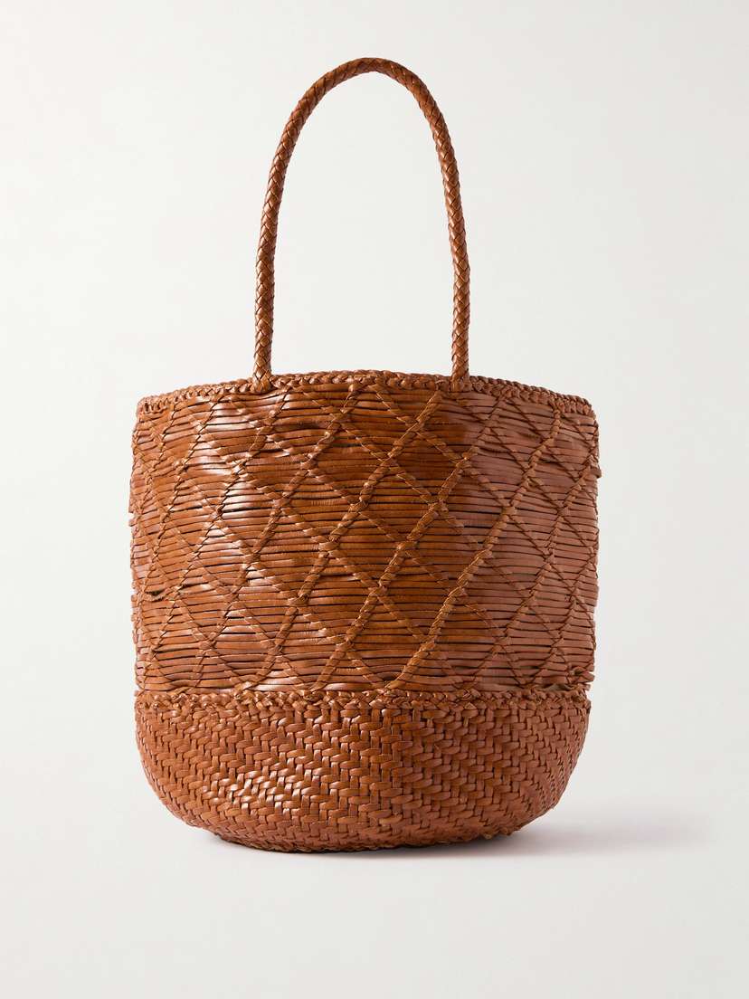 Dragon Diffusion Corso Woven Leather Bucket Bag
