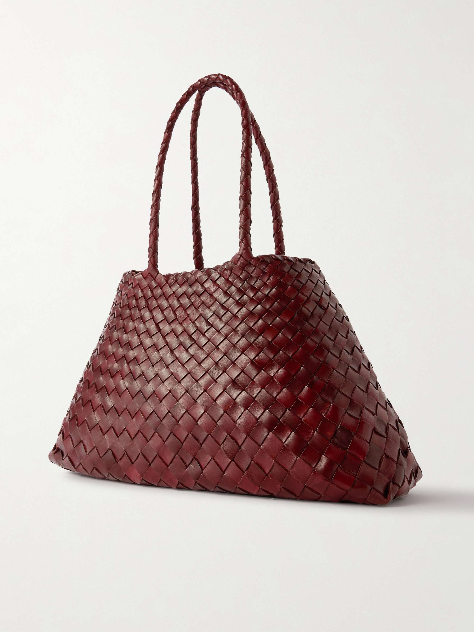 DRAGON DIFFUSION Santa Croce Big woven leather tote