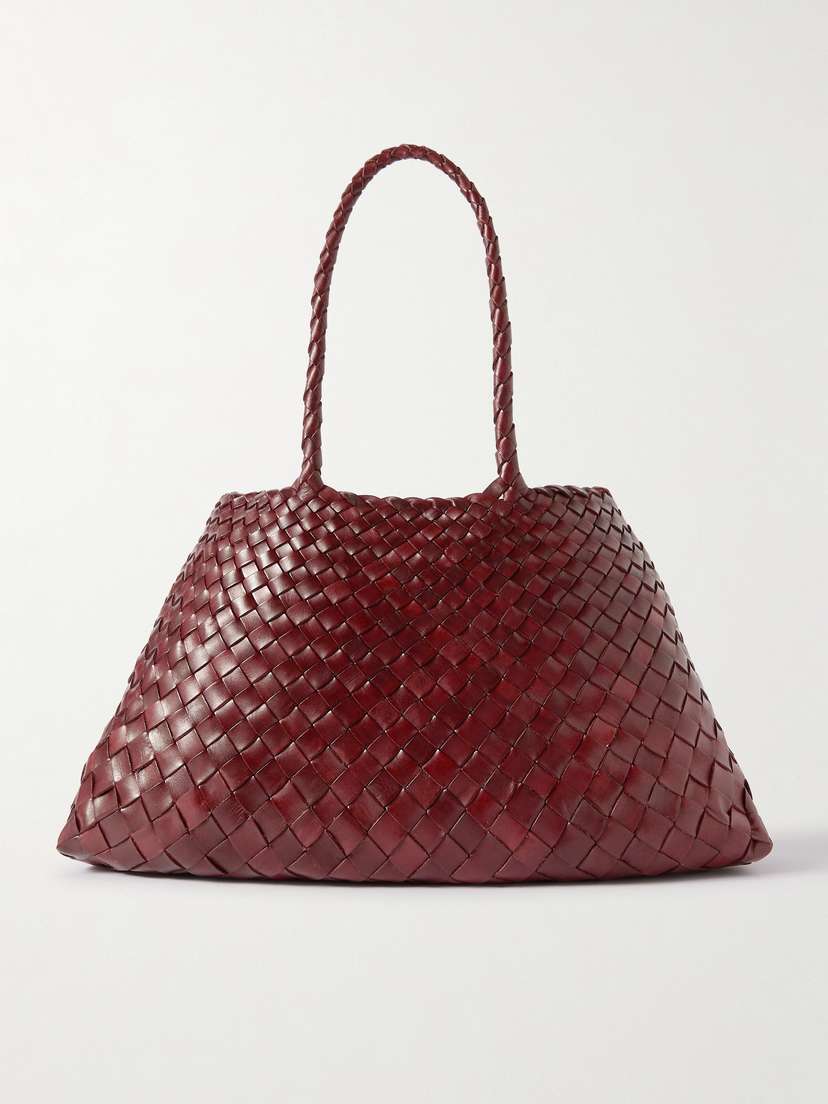 Dragon Diffusion Santa Croce Big Woven Leather Tote Bag