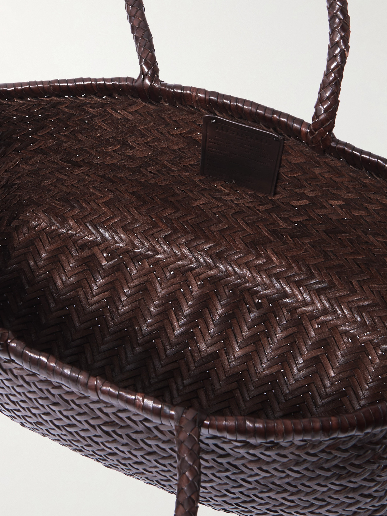 Dragon Diffusion Triple Jump Big Bamboo Leather Bag In Brown