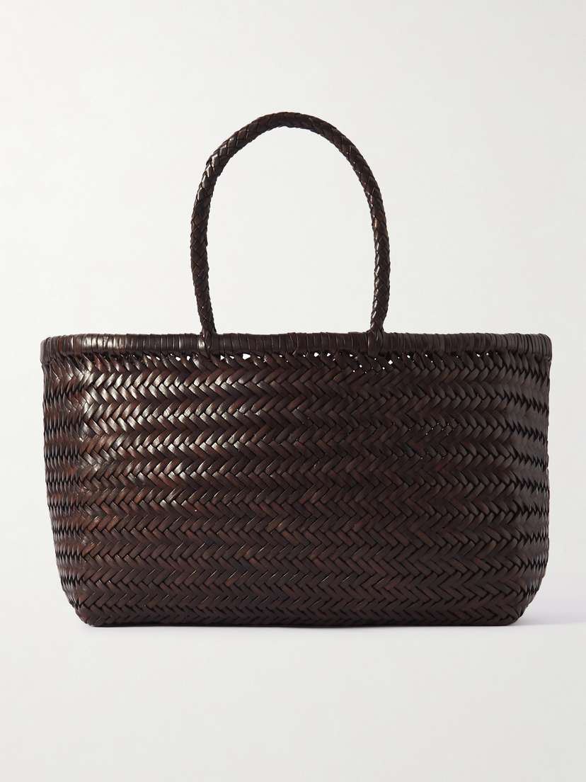 Dragon Diffusion Bamboo Triple Jump Woven Leather Tote