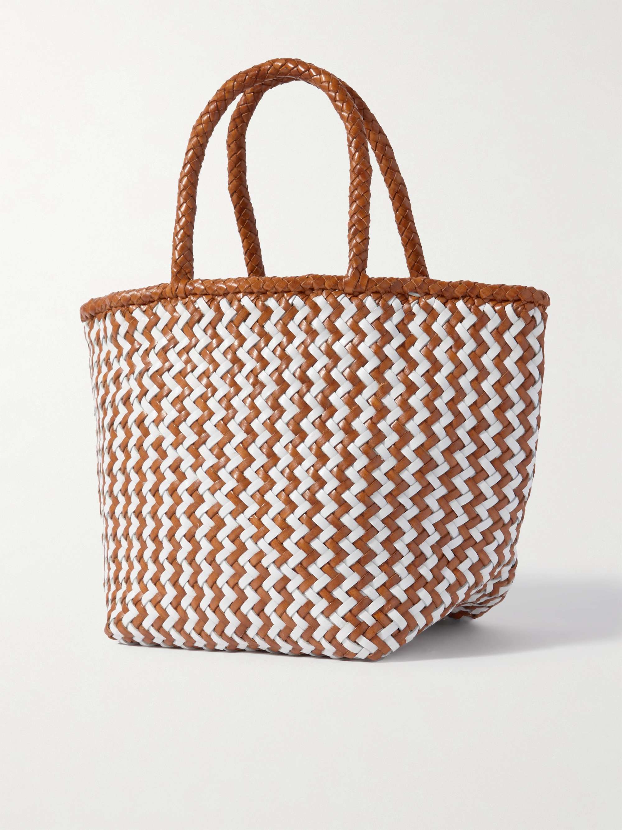 DRAGON DIFFUSION Grace small woven leather tote