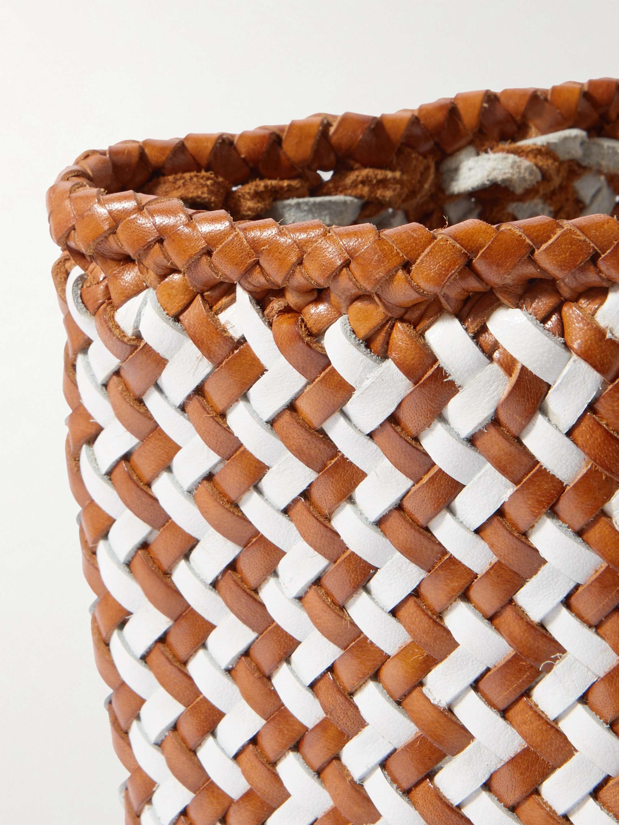 DRAGON DIFFUSION Grace small woven leather tote