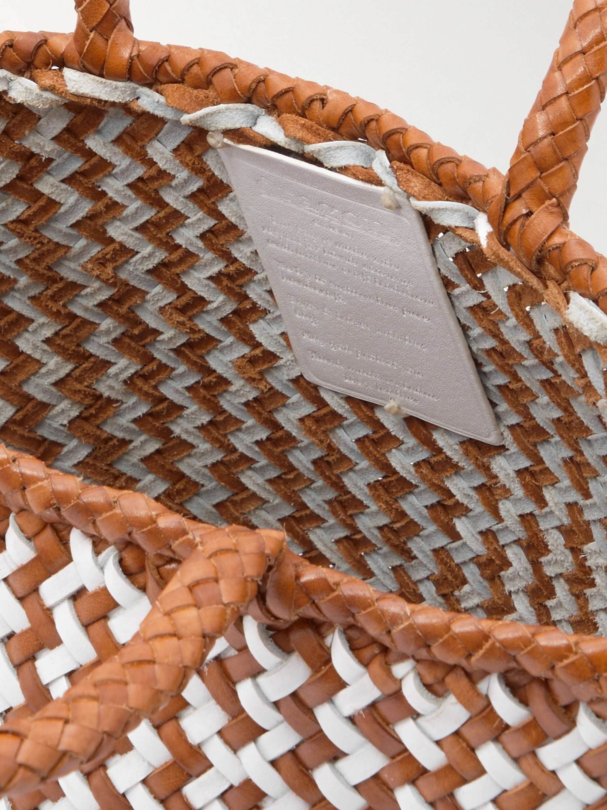 DRAGON DIFFUSION Grace small woven leather tote