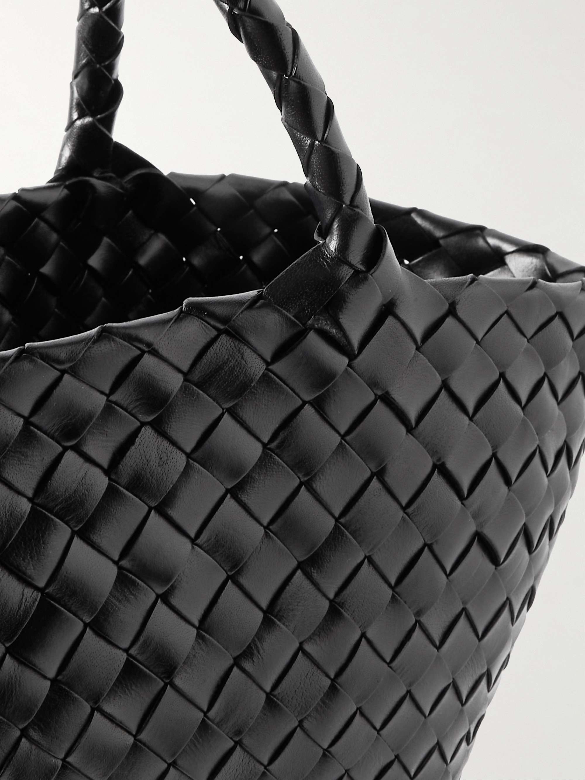 DRAGON DIFFUSION Egola woven leather tote