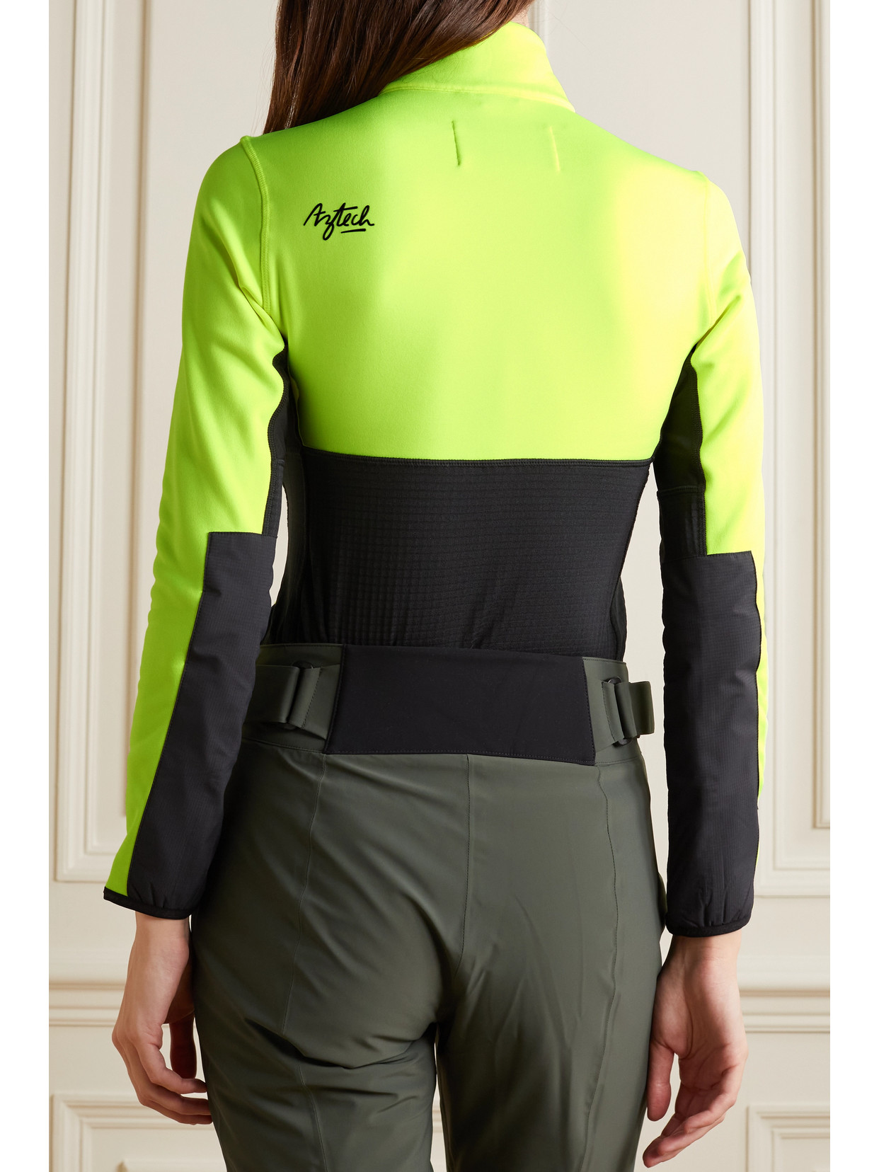 Paneled Stretch And Ripstop Sweatshirt