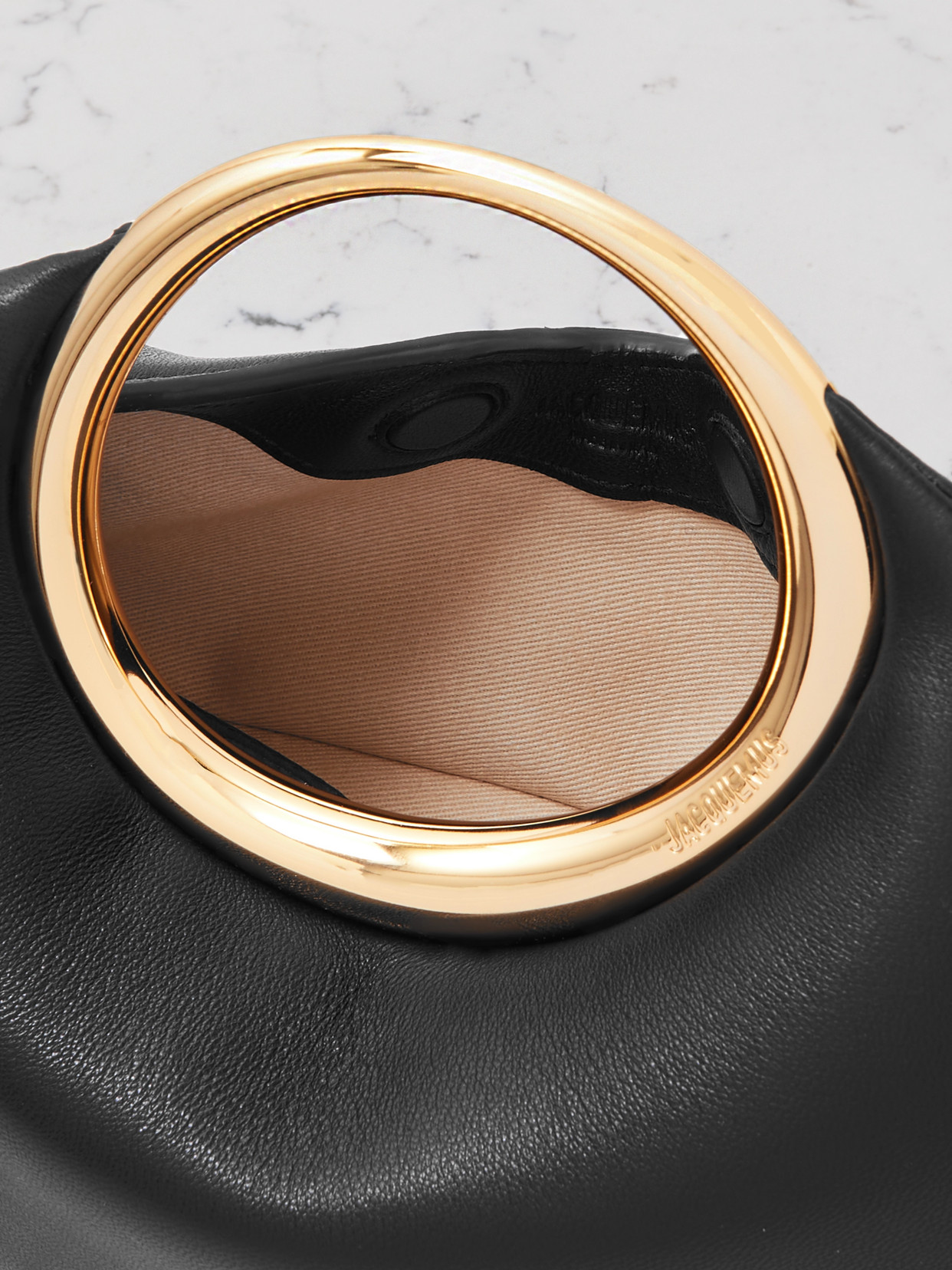 Jacquemus Le Petit Calino Mini Leather Tote In Black