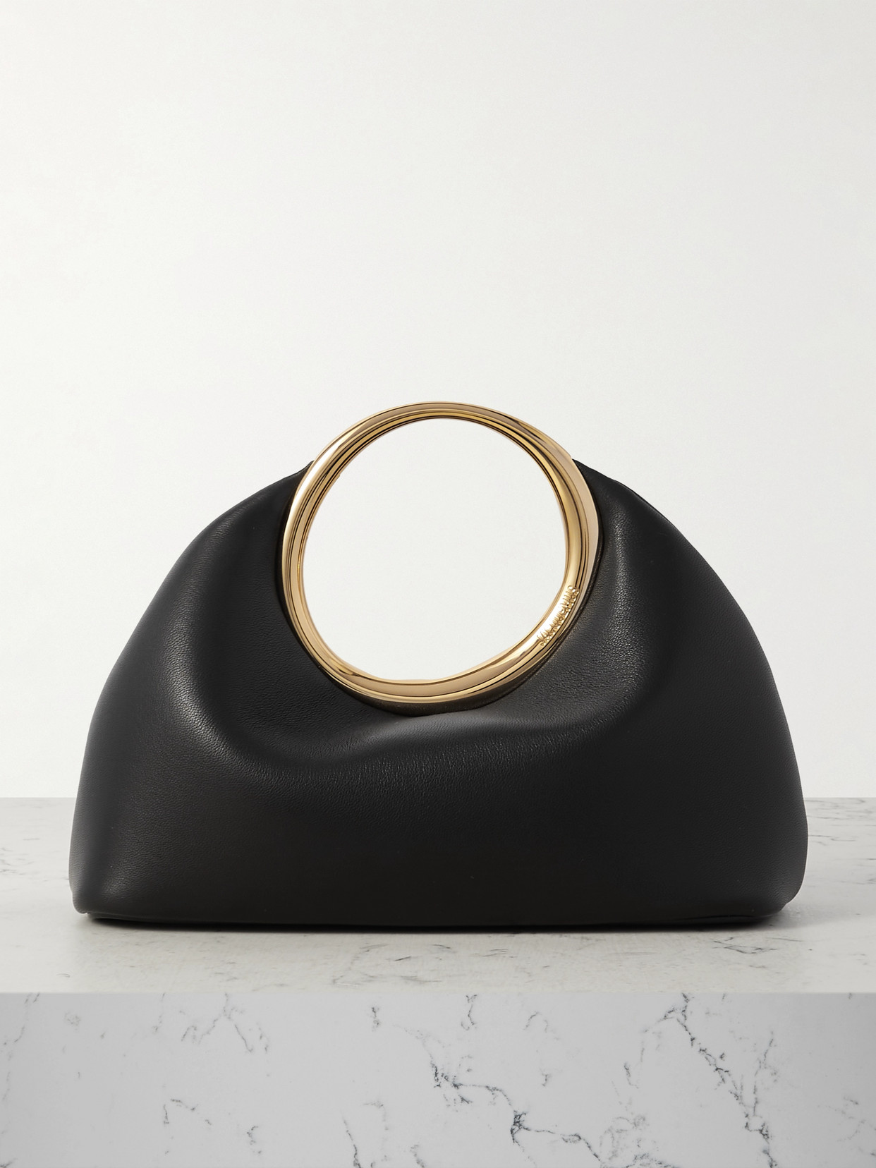 Jacquemus Le Petit Calino Mini Leather Tote In Black