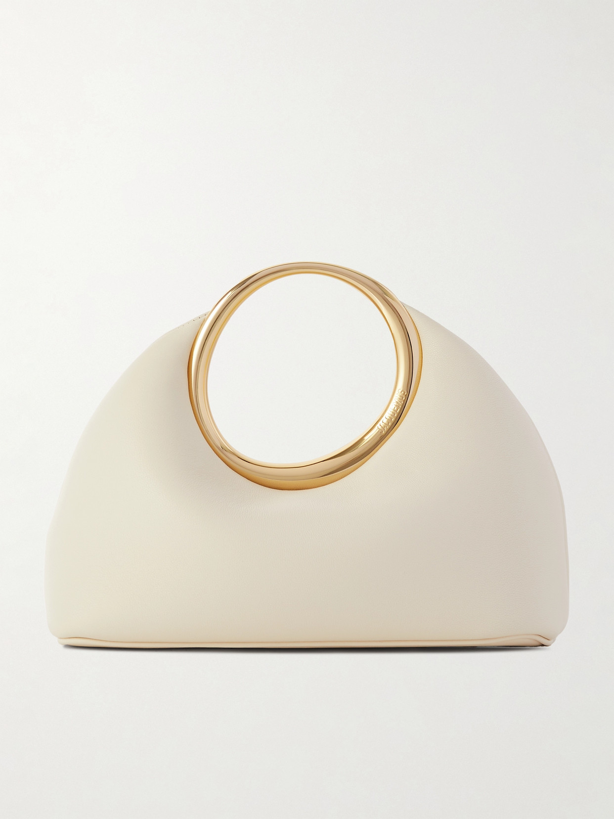 Jacquemus Le Petit Calino Mini Leather Tote In Ivory